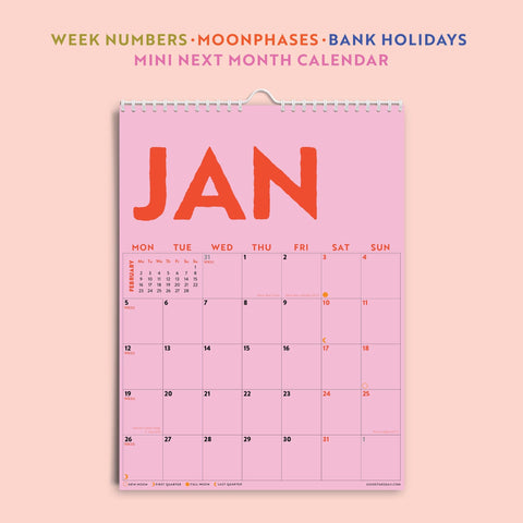 2026 Calendar | Colourburst | A4 - Sprouts of Bristol