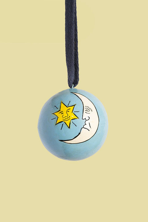 The Moon Blue Bauble
