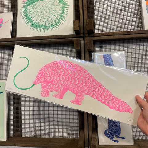 Pangolin Es, um es zu gewinnen Riso Kunstdruck