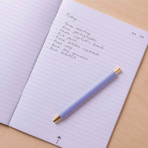 A5 Cobalt Check Notebook - Sprouts of Bristol