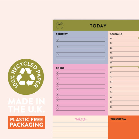 A5 Daily Planner Pad | Block My Life - Sprouts of Bristol