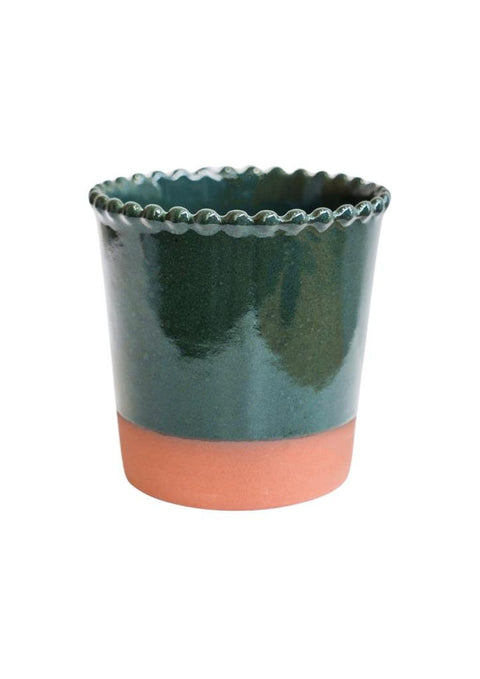 Adeline Beaded Edge Planter – Forest Green - Sprouts of Bristol