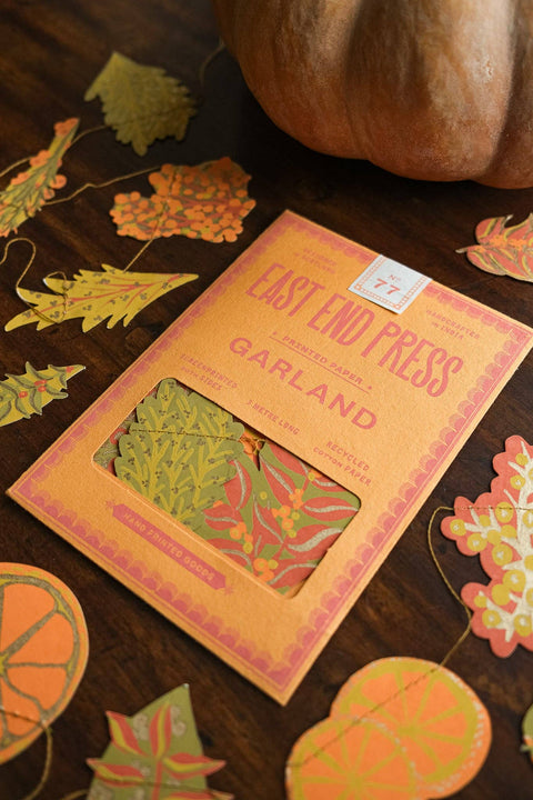 Autumn Blooms Sewn Garland - Sprouts of Bristol