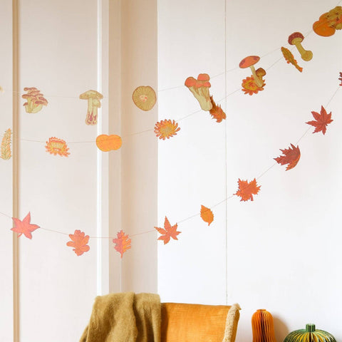 Autumn Blooms Sewn Garland - Sprouts of Bristol