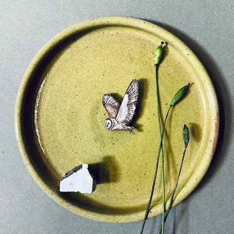 Barn Owl Mini pin Brooch - Sprouts of Bristol