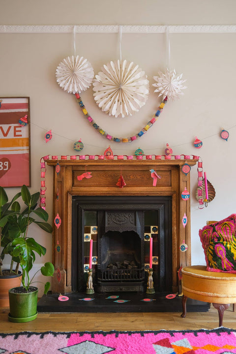 Baubles Sewn Garland - Sprouts of Bristol