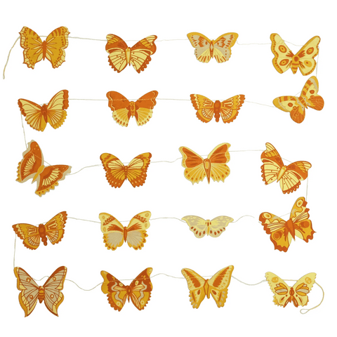 British Butterfly Sewn Garland - Sprouts of Bristol