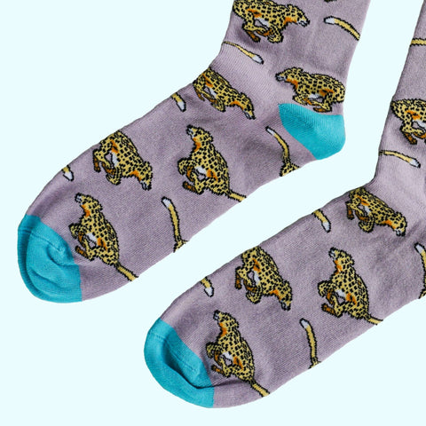 Cheetah Bamboo Socks - Sprouts of Bristol