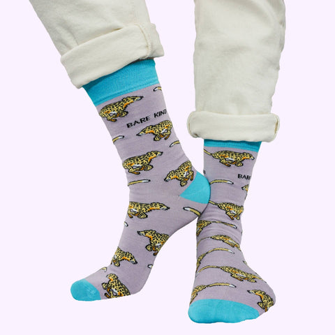 Cheetah Bamboo Socks - Sprouts of Bristol