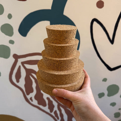 Cork Lid - Perfect Fit for Terrariums and Glass Jars - Various Sizes - Sprouts of Bristol