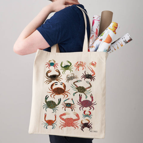 Crabs Canvas Tote Bag - Sprouts of Bristol