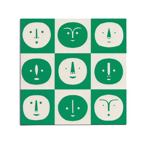 Faces Greetings Card - Sprouts of Bristol
