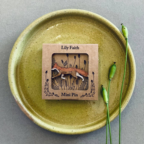 Fox Mini Pin Brooch - Sprouts of Bristol
