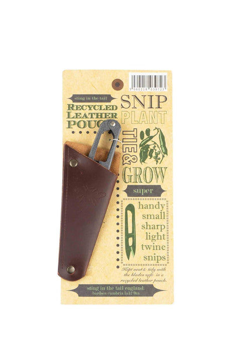 Garden Snips in Leather Pouch - Sprouts of Bristol