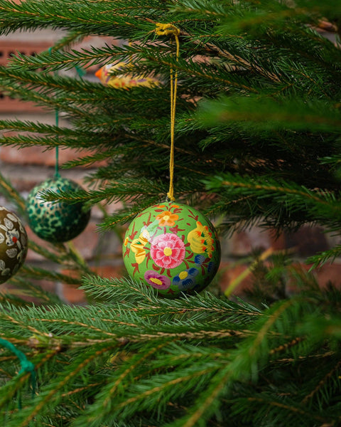 Green Petunia Bauble - Sprouts of Bristol
