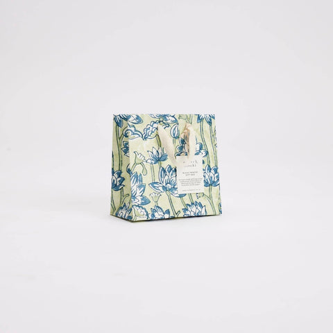 Hand Block Printed Gift Bags - Indigo - Sprouts of Bristol
