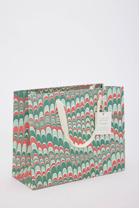 Hand Marbled Gift Bags - Christmas Splendour - Sprouts of Bristol
