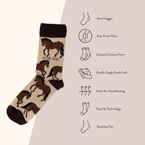 Horse Bamboo Socks - Sprouts of Bristol