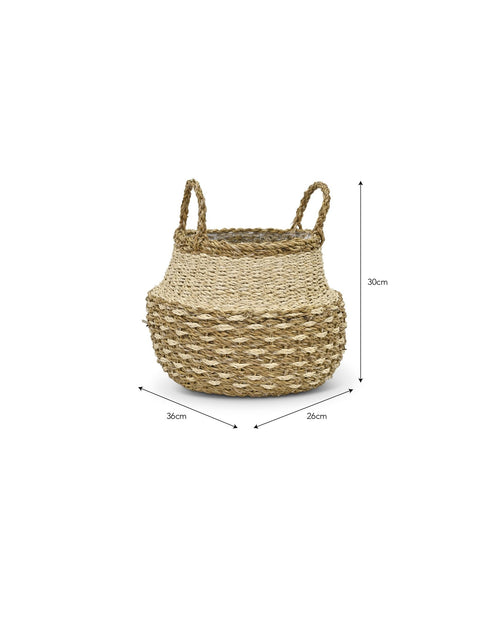 Kingsmead Belly Basket Pot in Seagrass - Sprouts of Bristol