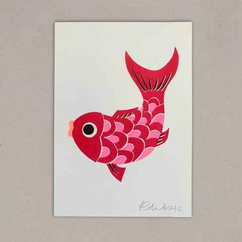 Koi Fish Risograph Print - Sprouts of Bristol