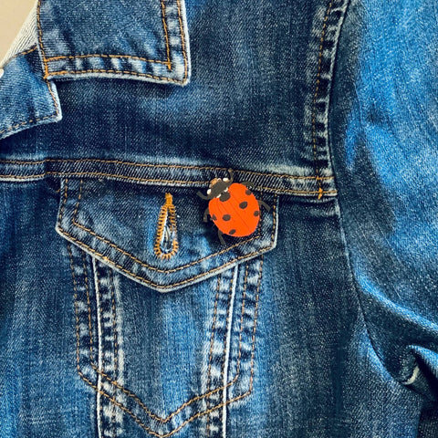 Ladybird Mini Pin Brooch - Sprouts of Bristol