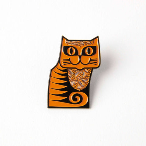 Magpie x Hornsea Cat Pin – Enamel Badge - Sprouts of Bristol