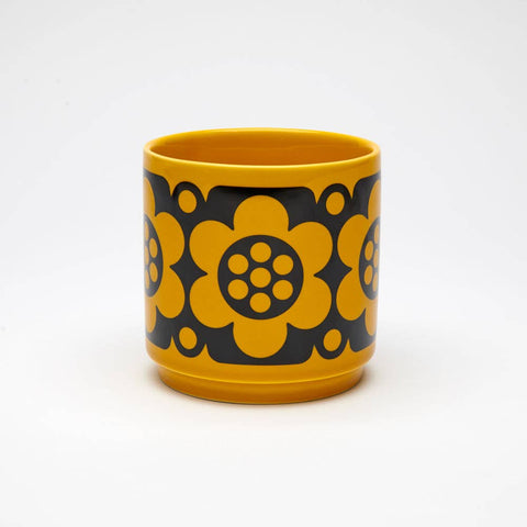 Magpie x Hornsea Small Planty – Geo Flower Yellow Plant Pot - Sprouts of Bristol