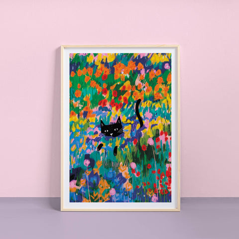 Niaski The Cat in the Garden at Arles Print – Inspired by Vincent van Gogh - Sprouts of Bristol