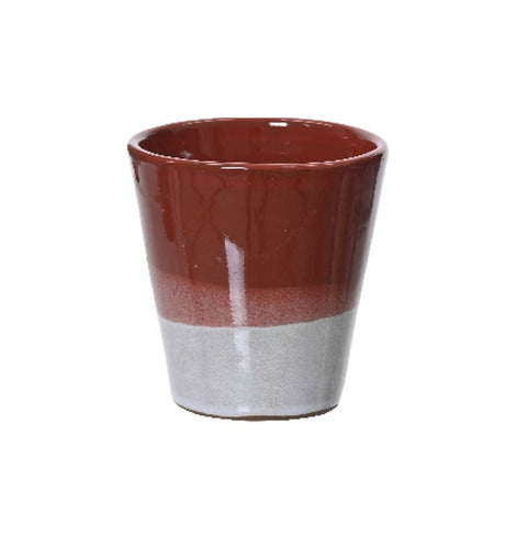 Nova Red and White Glaze Ceramic Pot - Sprouts of Bristol