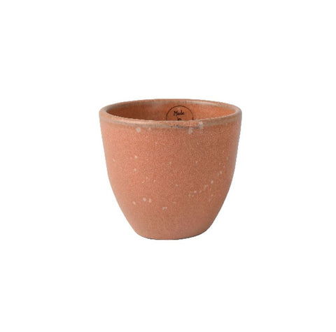 Porto Tapered Matt Glazed Ceramic Planter in Orange - Sprouts of Bristol
