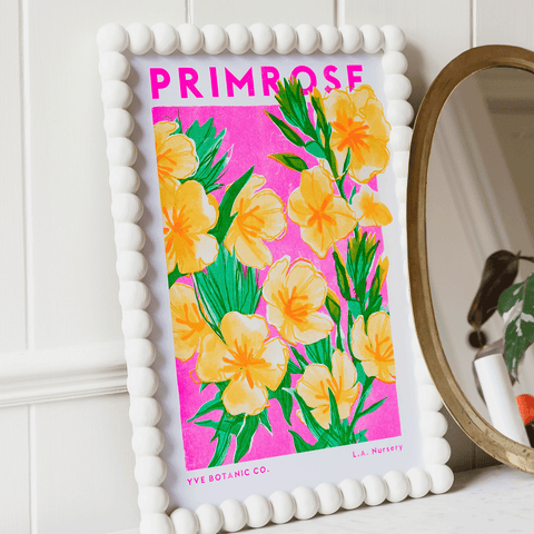 Primrose Flower Risograph Print - Sprouts of Bristol