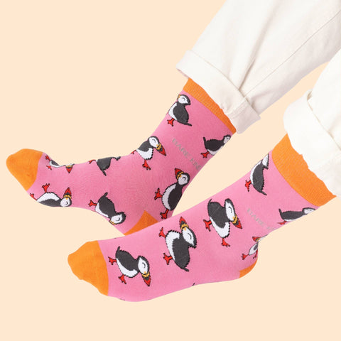 Puffin Bamboo Socks - Sprouts of Bristol