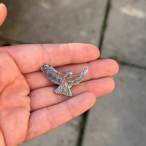 Red Kite Enamel Pin – Designed by Ferne Creative - Sprouts of Bristol