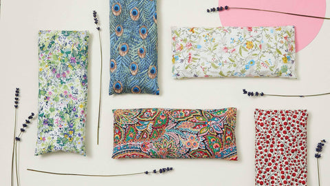 Relaxation Eye Pillow Peacock Feathers Pattern - Sprouts of Bristol