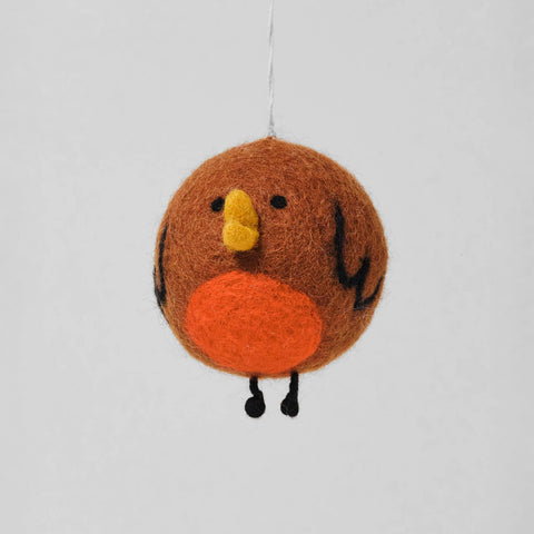 Robin Hanging Felt Ornament - Sprouts of Bristol