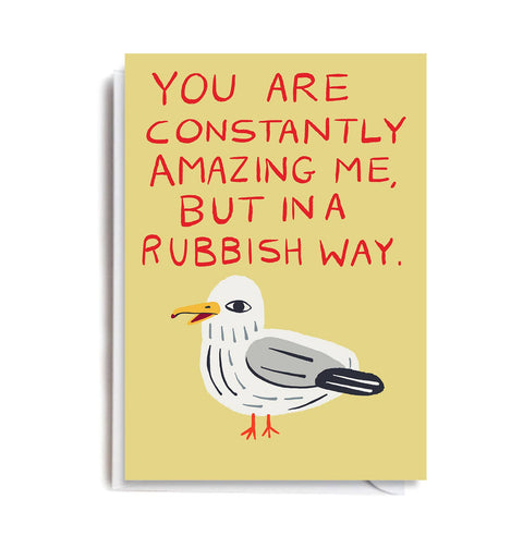 SEAGULL AMAZING Greetings Card - Sprouts of Bristol