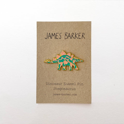 Stegosaurus Pin Badge - Sprouts of Bristol