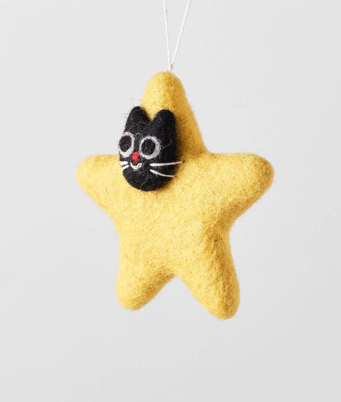 Stella Cat Hanging Felt Ornament - Sprouts of Bristol