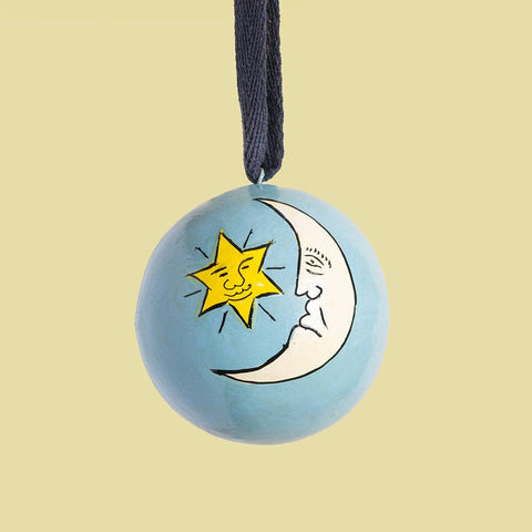 The Moon Blue Bauble - Sprouts of Bristol