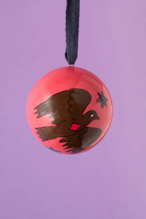 The Raven Pink Bauble - Sprouts of Bristol