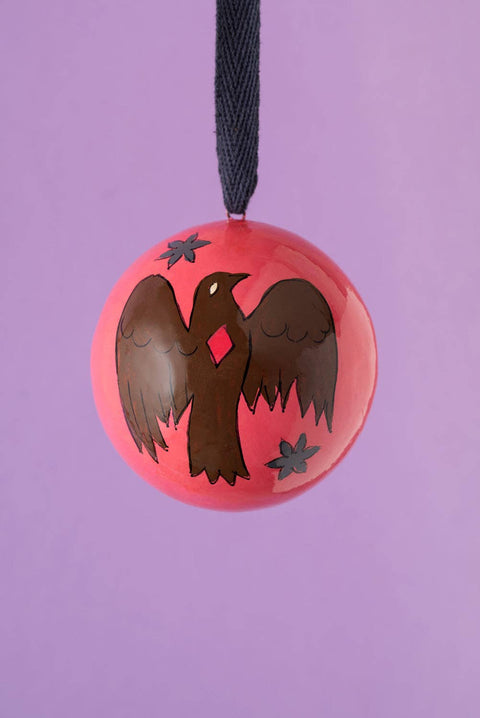 The Raven Pink Bauble - Sprouts of Bristol
