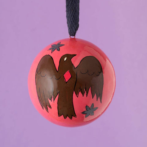 The Raven Pink Bauble - Sprouts of Bristol