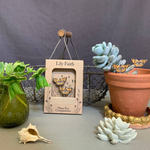 Tortoiseshell Butterfly Plant Pot Companions - Sprouts of Bristol