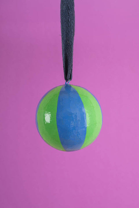 True Blue & Viridis Beachball Bauble - Sprouts of Bristol