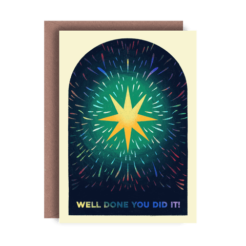 Well Done! Greetings Card - Sprouts of Bristol