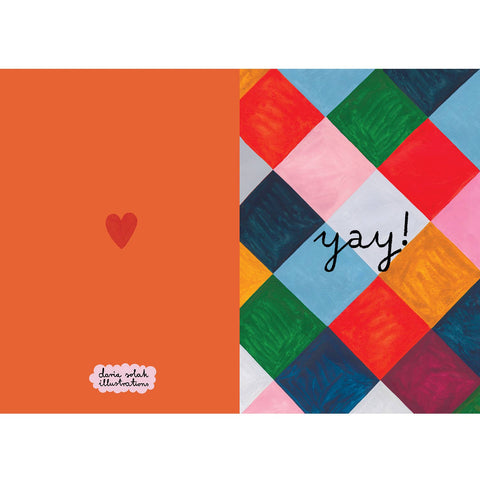 Yay! Greetings Card - Sprouts of Bristol