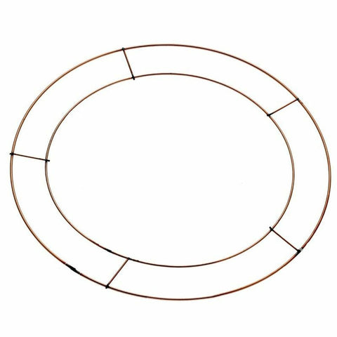Flat Metal Wire Wreath Ring - Christmas Craft Wreath Florist Festive Decoration - Sprouts of Bristol