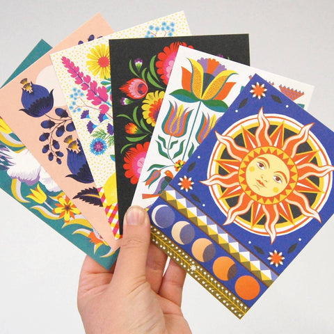 Folk Garden - Postcard Pack - Sprouts of Bristol
