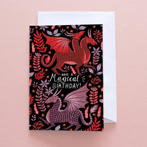 Have a Magical Birthday Dragons Greetings Card - Sprouts of Bristol