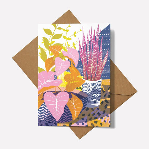 House Plants Greetings Card - Sprouts of Bristol